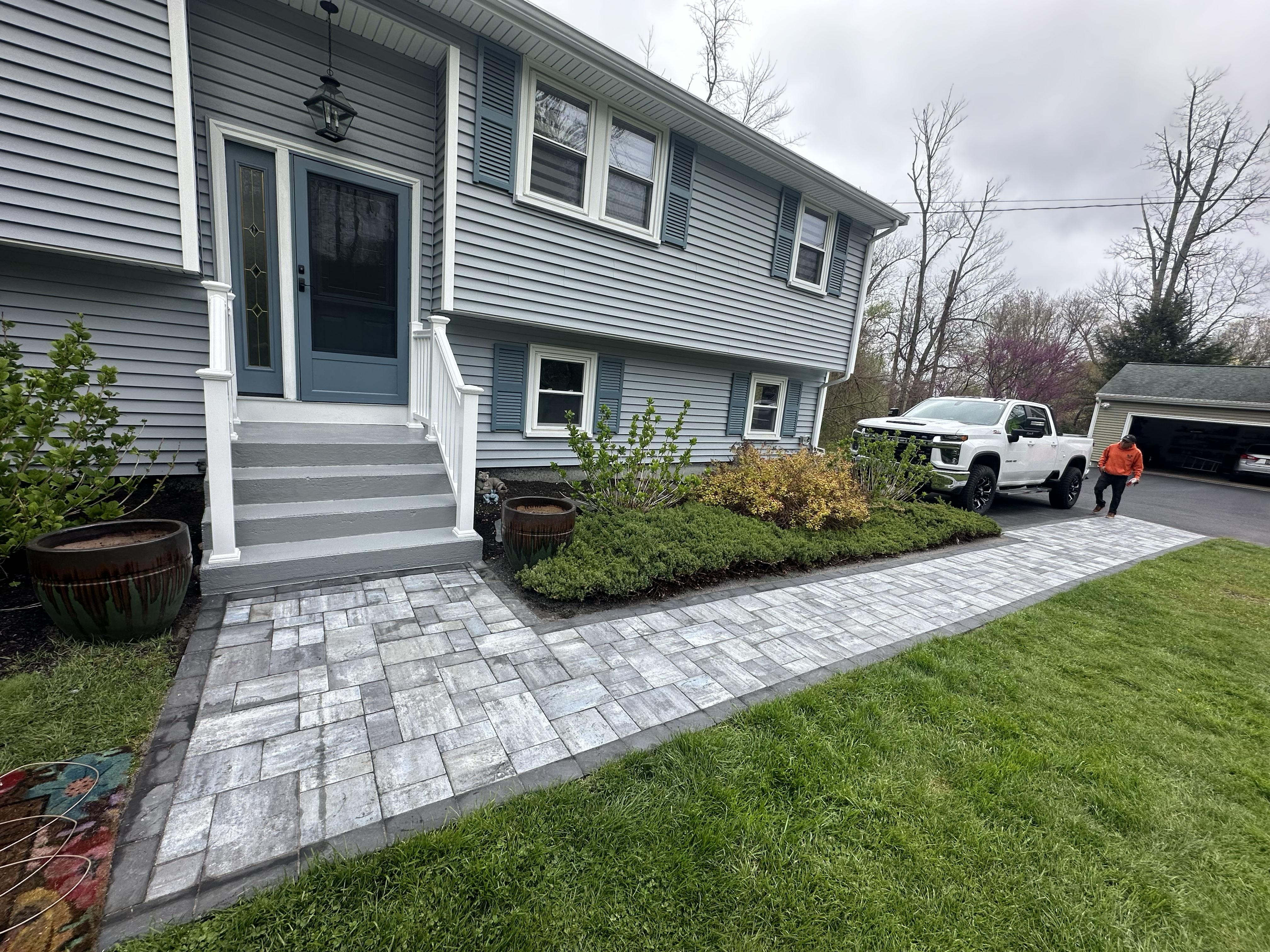 Cover for Paver Walkway Installation & Front Entry Landscaping